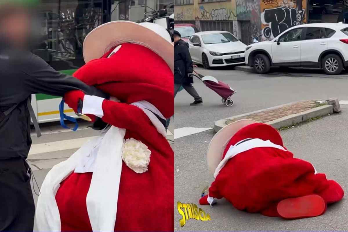 Aggressione a Milano durante un servizio di Striscia la Notizia: coinvolto il Gabibbo