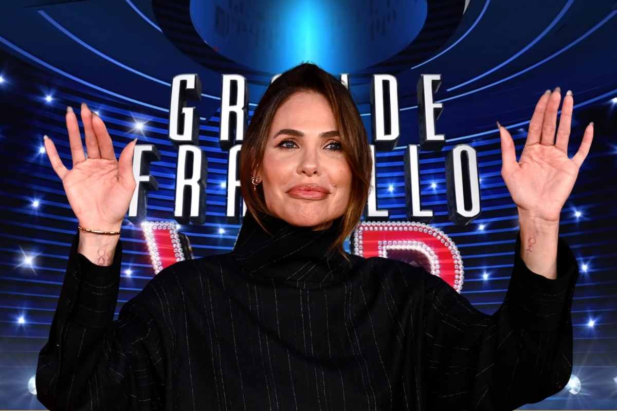Ilary Blasi e sfondo grande fratello vip