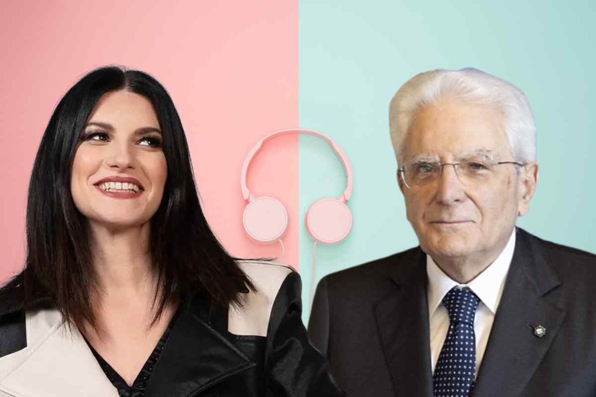 laura pausini e il presidente mattarella